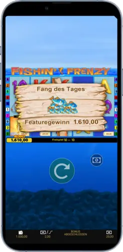 Feature Gewinn Bildschirm